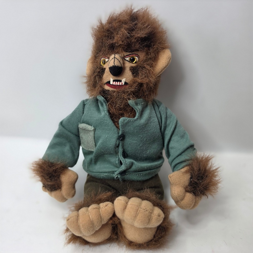 Vintage 1999 Universal Studios Monsters The Wolf Man Plush Stuffins CVS 9"